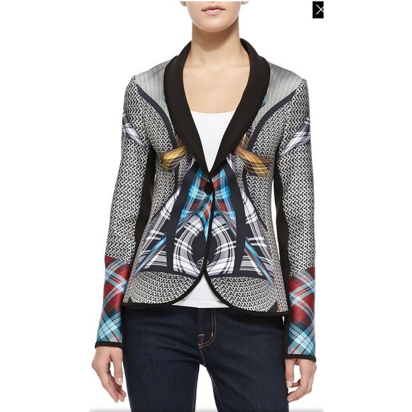 Clover Canyon Neoprene Flight Of The Earls Printed Jacket